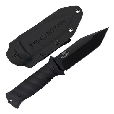 TAKUMITAK Fulcrum D2 Tanto Blade G10 Handle Fixed Knife with Kydex Sheath (TKF201)