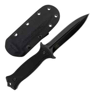TAKUMITAK Havoc D2 Spear Point Blade G10 Handle Fixed Knife with Kydex Sheath (TKF202)