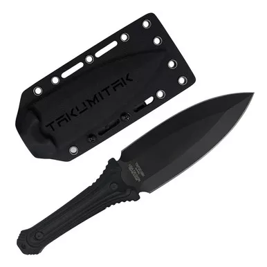 TAKUMITAK Sentinel D2 Spear Point Blade G10 Handle Fixed Knife with Kydex Sheath (TKF203)