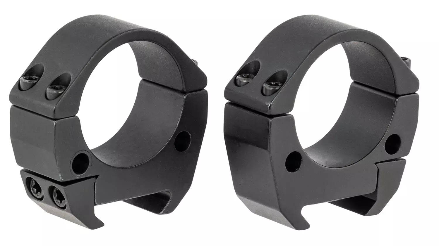 Talley Modern Sporting Scope Ring Set For MSR Picatinny Rail Low 30mm Tube Black Anodized Aluminum