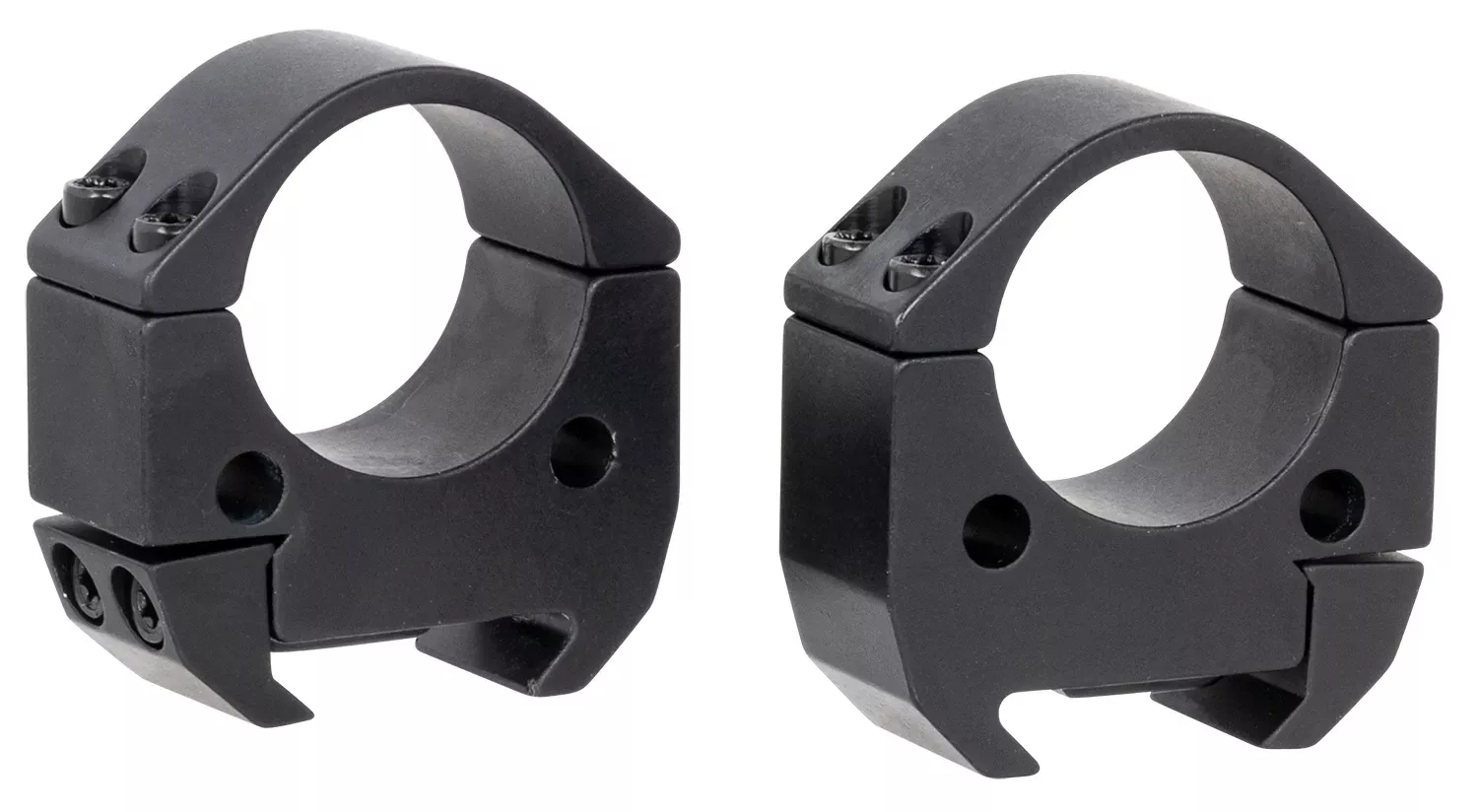 Talley Scope Ring Set For MSR Picatinny Rail Medium 1″ Tube Black Anodized Aluminum