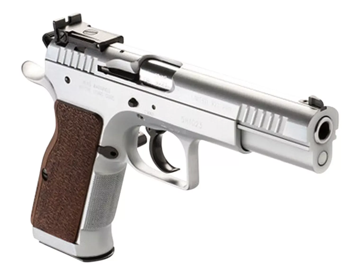 Tanfoglio IFG Defiant Limited Pro 9mm Luger Caliber with 4.80″ Barrel, 19+1 Capacity, Overall Hard Chrome Finish Steel