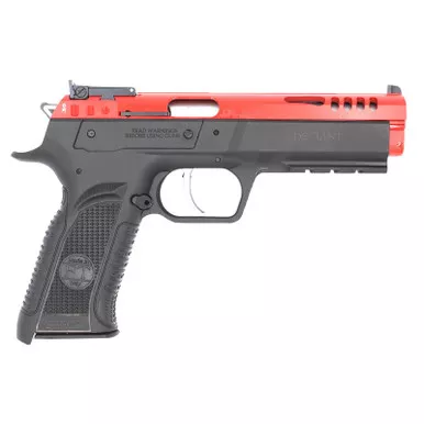 Tanfoglio TFFORCE22 Force 22 LR 10+1 4.40" Stainless Steel Barrel, Red Ported Slide, Black Polymer Frame w/Beavertail & Picatinny Rail, Black Textured Grip