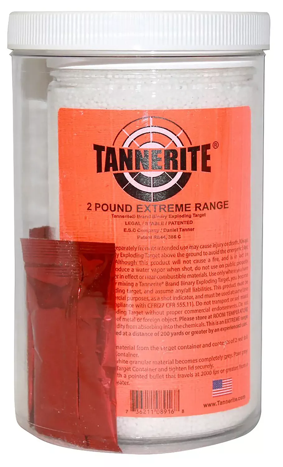 Tannerite 2ET 2 Pound TargetImpact Enhancement Explosion White Vapor Rifle Firearm 2 lbs 6 Per Case
