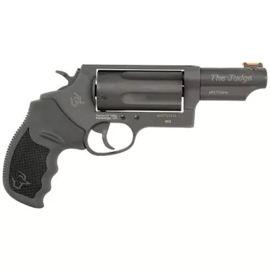 Taurus 24410P31T Judge T.O.R.O. Compact Frame 45 Colt (Long Colt)/410 Gauge 5 3" Matte Black Oxide Steel Barrel, Cylinder & Steel Frame, Black Rubber Grip, Transfer Bar Safety, Exposed Hammer