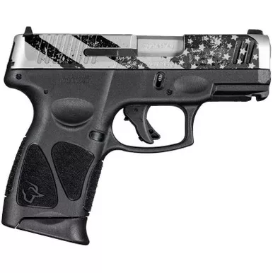 Taurus G3C 9Mm 3.26" Barrel Us Flag Engraving 12Rd