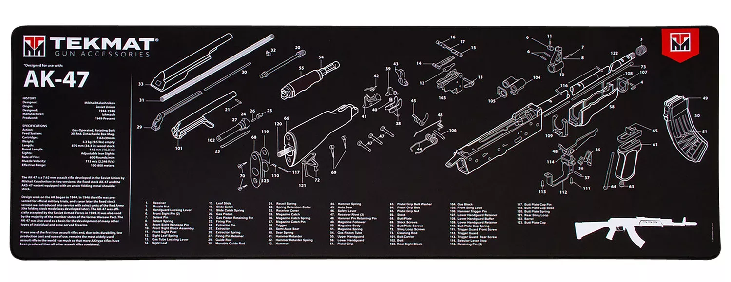 TekMat AK-47 Ultra 44 Cleaning Mat 15 x 44""