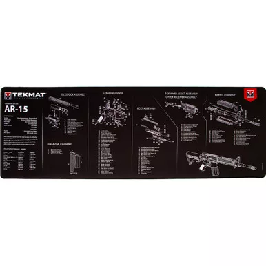 Tekmat TEK-R44-AR15 Ultra 44 Rifle Cleaning Mat, AR-15, Black