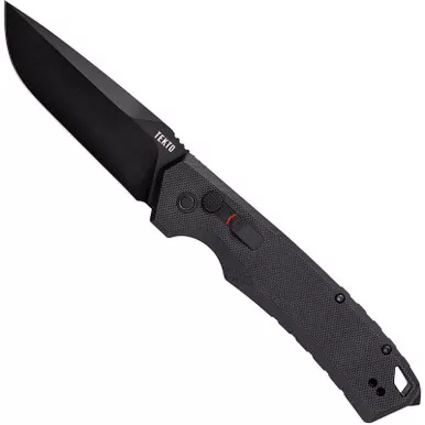 Tekto A3 Delta Automatic Folding Knives 3.6" Drop Point Black