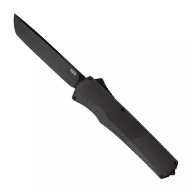 Tekto A5 SPRY Series Switchblade Black Grip Black Tanto Blade 3.5"