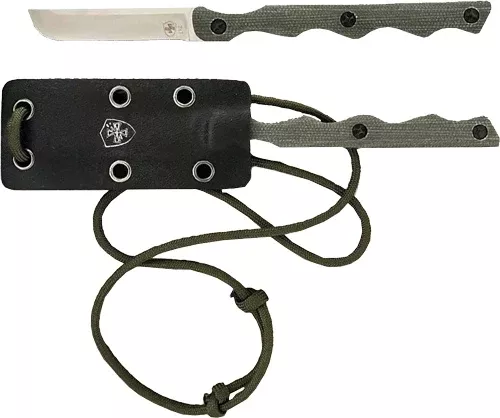 Templar Knife Neck Knife 2.46″ – Od Green D2 Silver Drop Point