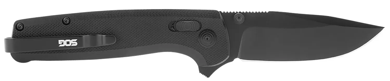 Terminus XR 2.95″ Folding Clip Point Plain Black D2 Steel Blade Black G10 Handle Features Box Packaging Includes Pocket Clip