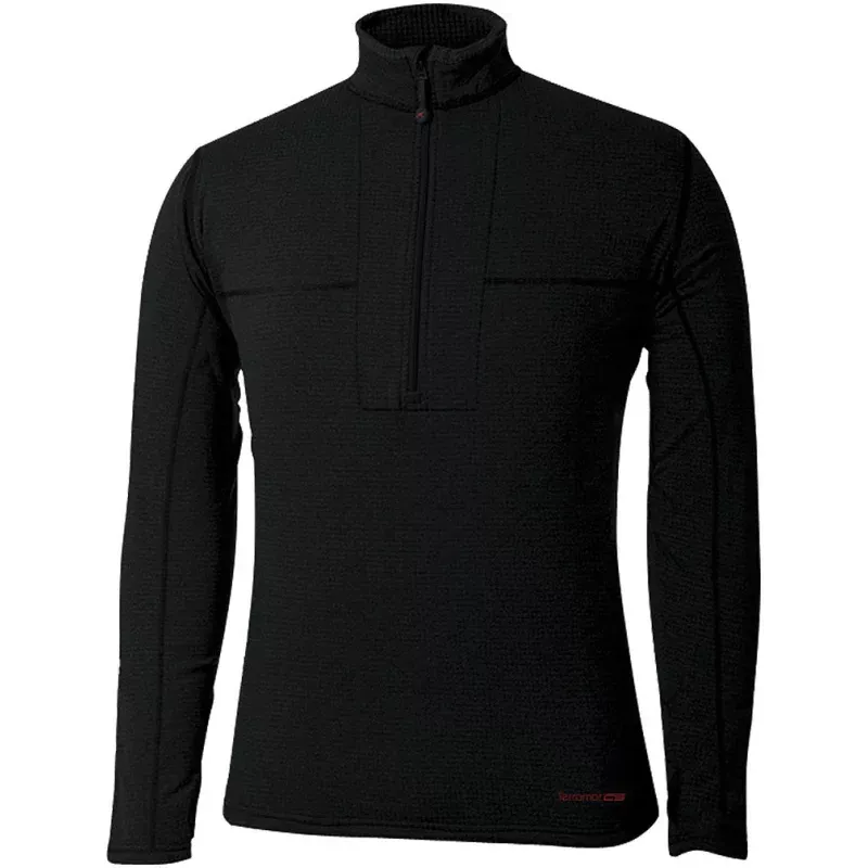 TERRAMAR Eco Fleece Men’s Long Sleeve Zip Black Large