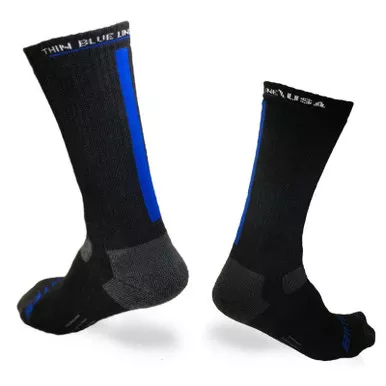 Thin Blue Line/Bates Special Edition Socks, One Pair