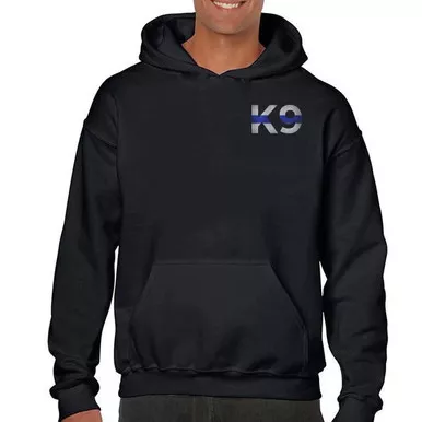Thin Blue Line Men's K9 Hoodie, Black