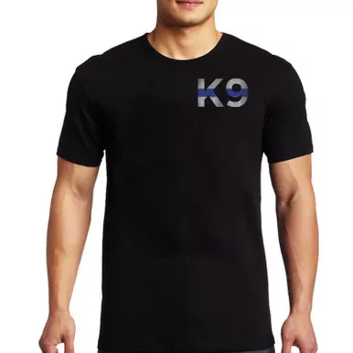 Thin Blue Line Men's K9 Short Sleeve T-Shirt, Black