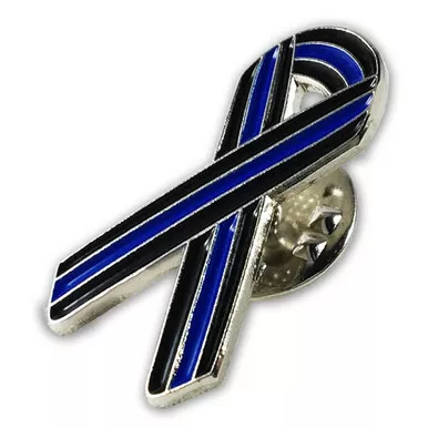 Thin Blue Line PIN-RIBBON Ribbon Pin