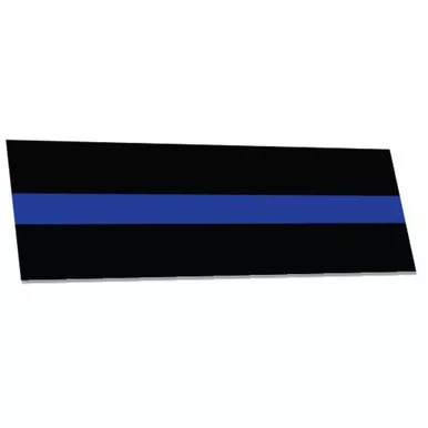 Thin Blue Line S-BLACK-311 Classic Bumper Sticker, 3.5" x 11"