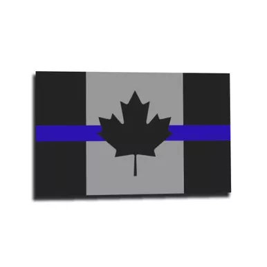 Thin Blue Line S-CAN Canada Sticker, 3" x 4.5"