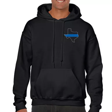 Thin Blue Line Texas Hoodie