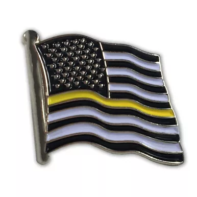 Thin Gold Line PIN-GOLD American Flag Pin
