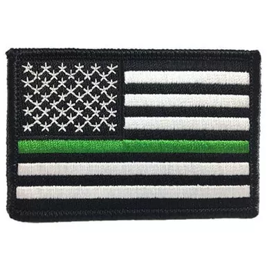 Thin Green Line TGL-P-SEW American Flag Patch, Sew On