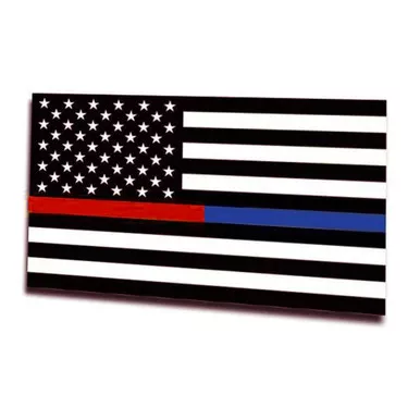 Thin Red/Blue Line MAG-TRBL-AM-3X5 Dual American Flag Magnet