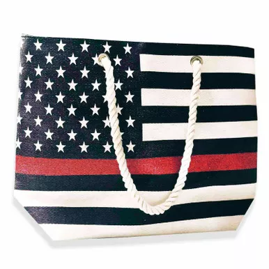 Thin Red Line BAG-CANVAS-TRL Canvas Tote Beach Bag