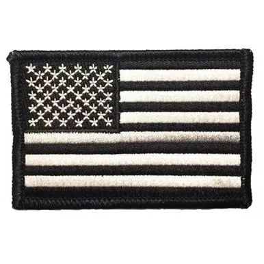 Thin Silver Line TSL-P-SEW American Flag Patch, 3" x 2", Sew On