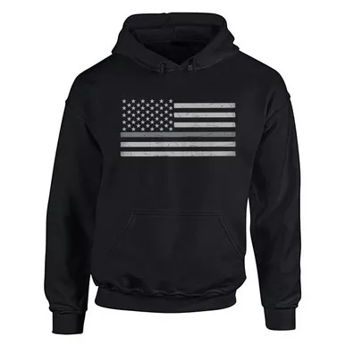 Thin Silver Line Unisex Classic Hoodie, Black