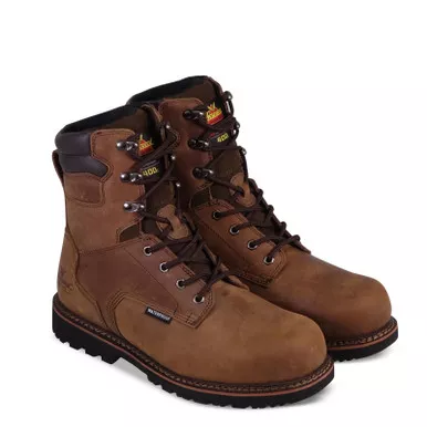 Thorogood Mens V WP Insulated 8″ Crazyhorse Safety Toe Brown Boots 804-3238