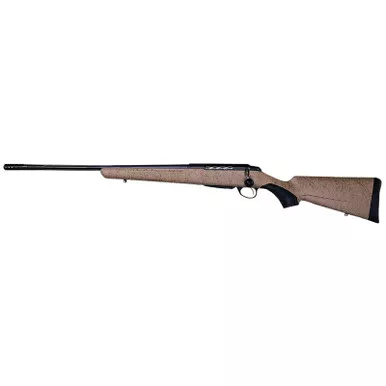 Tikka JRTXRT418 T3x Lite 270 Win 3+1 22.40" Fluted/Threaded, Black Barrel/Rec, Black Webbed Tan Roughtech Synthetic Stock, Interchangeable Grip, Muzzle Brake Left Hand