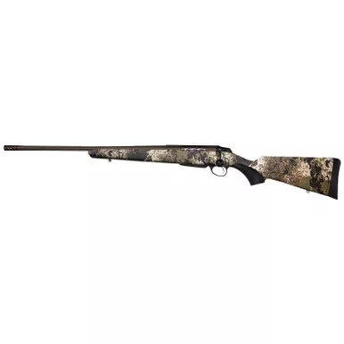 Tikka JRTXVW419 T3x Lite 6.5 PRC 3+1 24.30" Fluted/Threaded, Midnight Bronze Cerakote Barrel/Rec, Veil Wideland Synthetic Stock, Interchangeable Grip, Muzzle Brake Left Hand