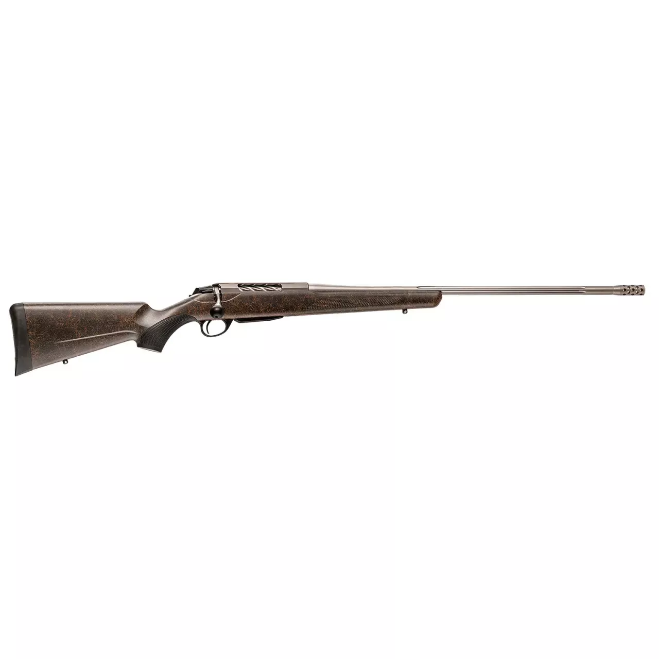 Tikka T3x Lite 7mm Rem Rifle 24.3″ Orange Webbed Black JRTXRBS370