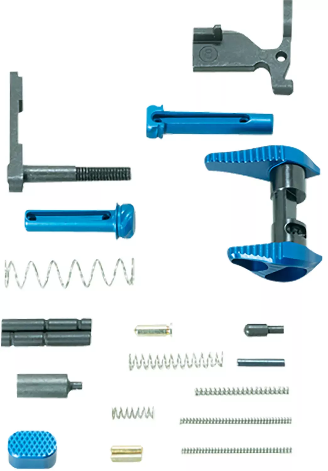 Timber Creek Outdoors Lower Parts KitBlue Anodized Aluminum for AR-15