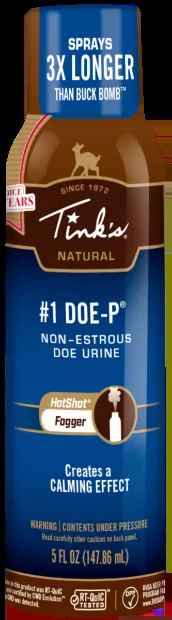 Tinks #1 Doe-P Non-Estrous Fogger Deer Attractant Urine Scent 5 oz