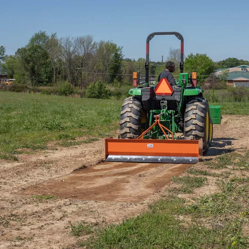 Titan Attachments Box Blade Scraper | Heavy-Duty Steel | 4’–7′ Width Options | 296–443 lbs | Horsepower 18–45 HP | For Tractors