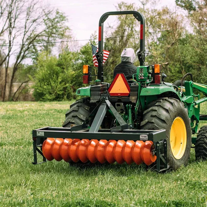 Titan Attachments Cultipacker | 72″ Working Width | 15″ Wheels | 3-Point Hitch | Titan Quick Hitch Compatible | Horsepower 25–45 HP | For Tractors