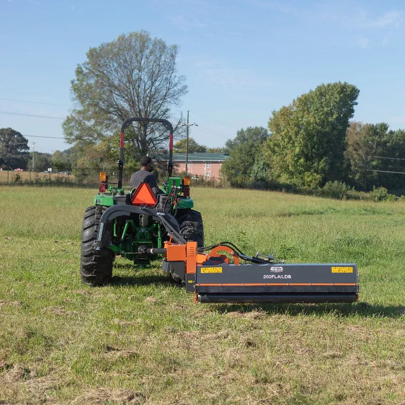 Titan Attachments Offset Flail Ditch Bank Mower | Cutting Width 48″–78″ | Hammer Blades | Up to 3″ Mulching | Horsepower 20–90 HP | For Tractors