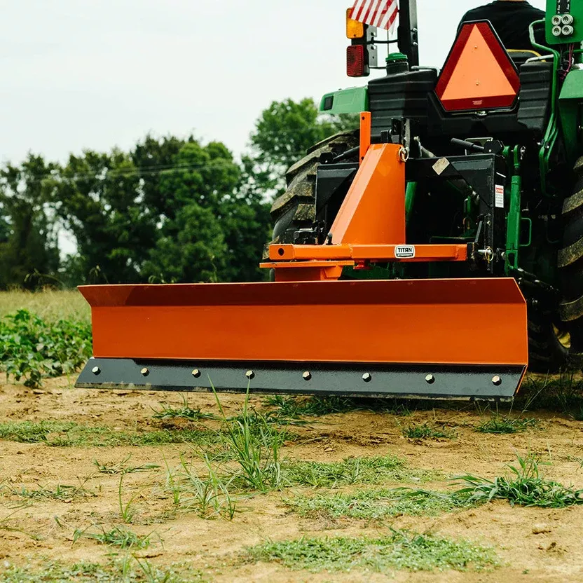Titan Attachments Rear Blade | Heavy-Duty Grading & Scraping | Manual Angle & Offset | 6’–7.5′ Width | 25–60 HP | For Tractors