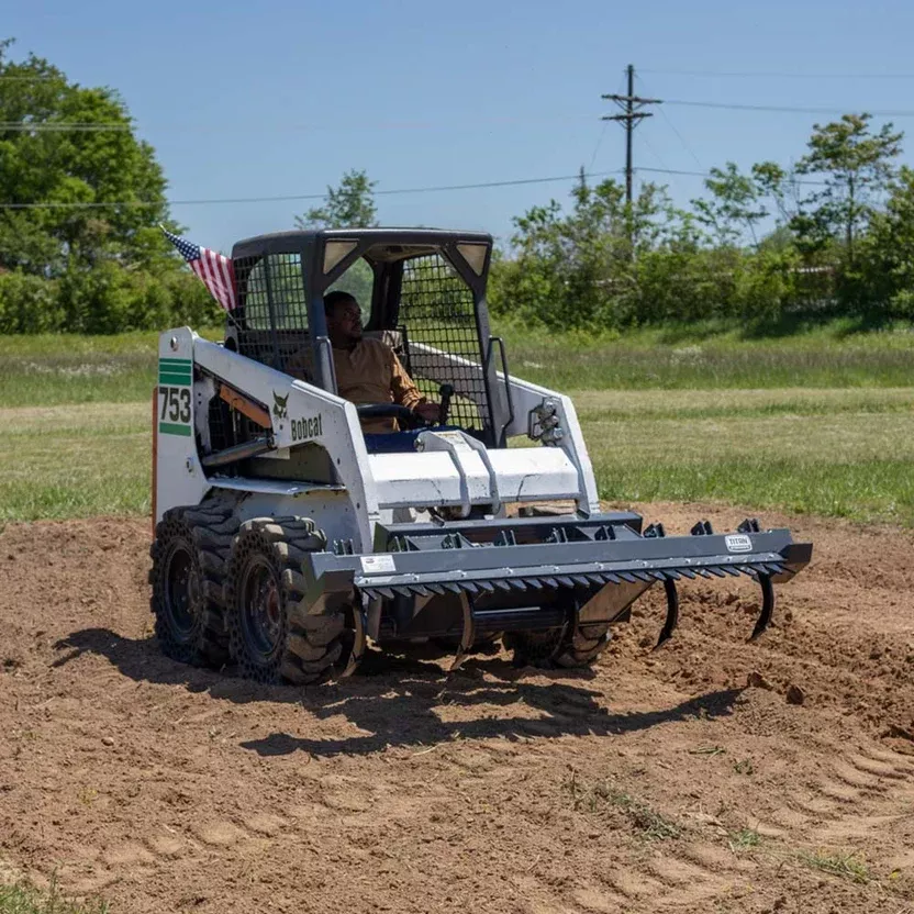 Titan Attachments Ripper Scarifier | Heavy-Duty Soil Conditioner | 72″ Ripping Width | 5–9 Tines | 2″–9″ Adjustable Spacing | Oil Flow Range 13–25 GPM | For Skid Steers