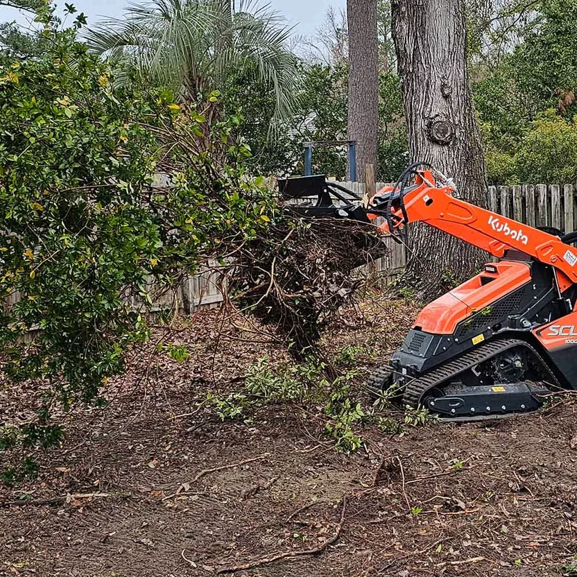 Titan Attachments Root Grapple | 42″ Width | 24″ Jaw Opening | Skeleton Bottom | 6–12 GPM Oil Flow | For Mini Skid Steers