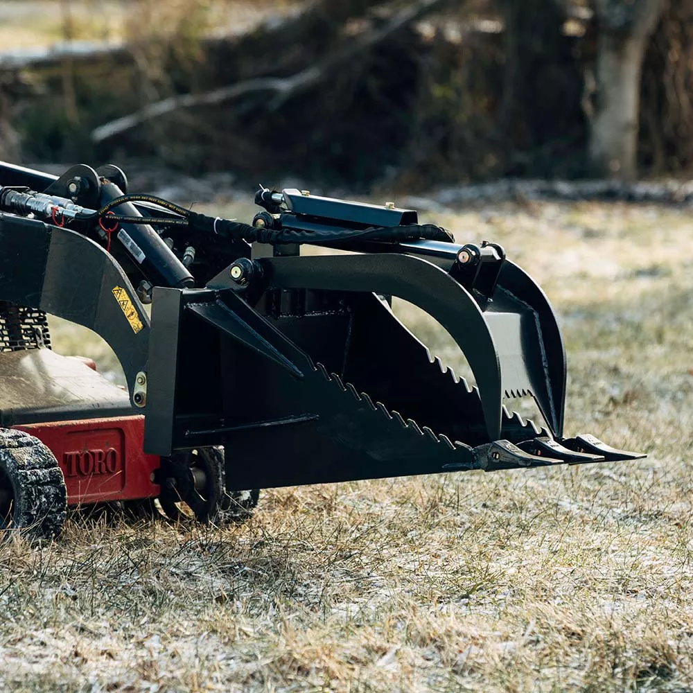 Titan Attachments Stump Bucket Grapple | Overall Width 31″ Inches | Hydraulic Flow 11-20 GPM | For Mini Skid Steer