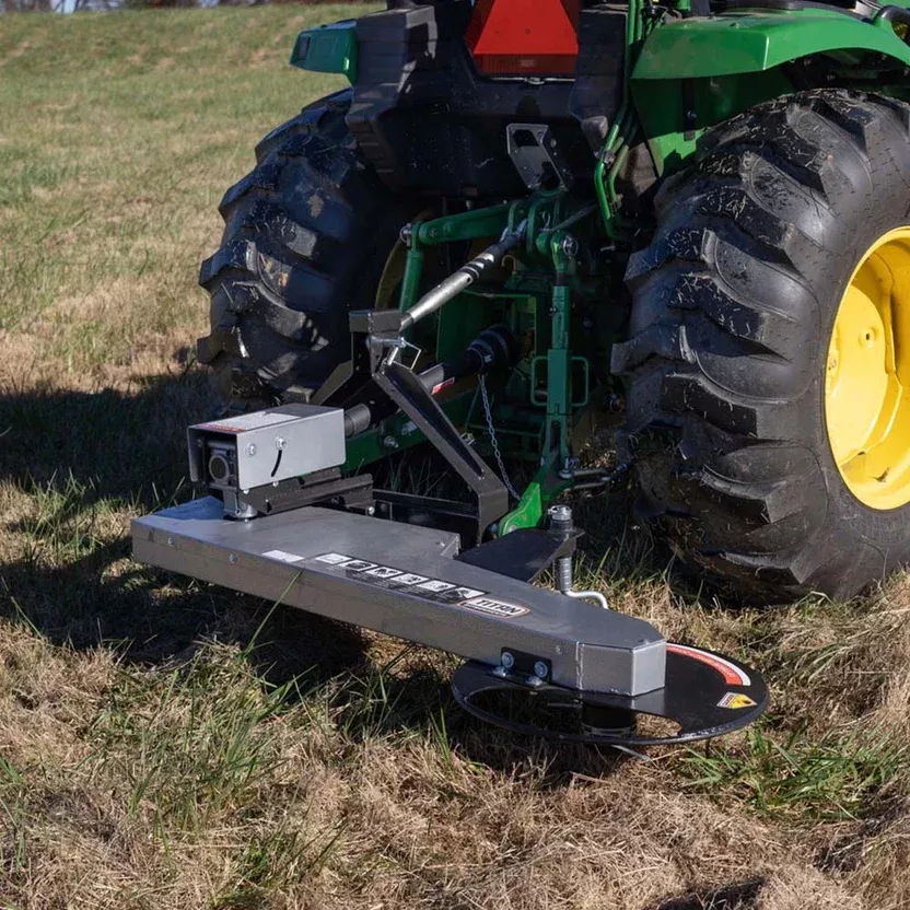 Titan Attachments Trimmer Mower | 3 Point Hitch | 74.5″ Width | 22″ Cut Diameter | Horsepower 45 HP | For Tractors