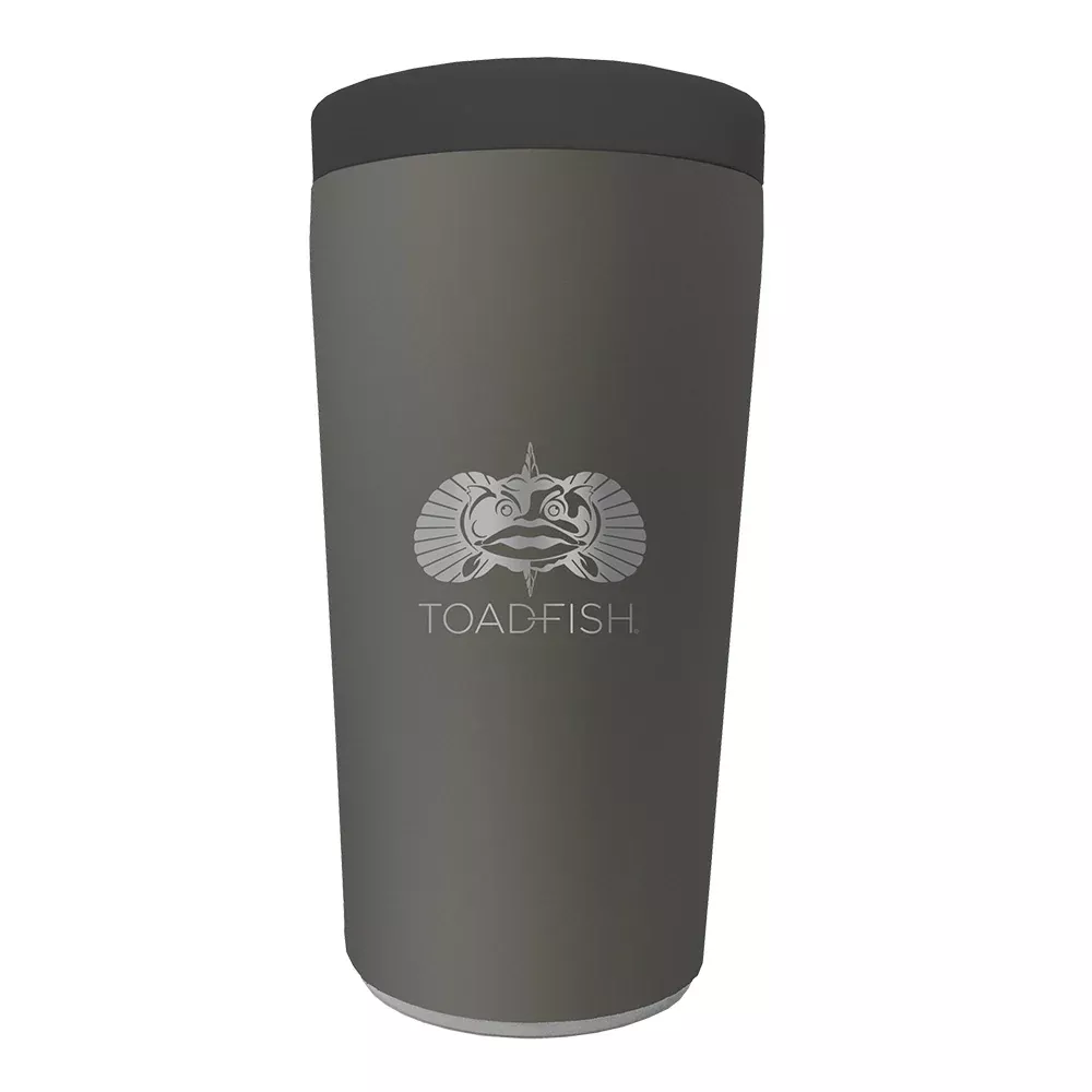 Toadfish Non-Tipping Can Cooler 2.0 – Universal Design – Graphite