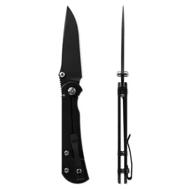 Toor Knives Merchant 2.0 S Folding 3.75"Black Oxide Drop Point