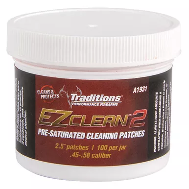 Traditions A1931 EZ Clean 2 Patches Pre-Saturated, White, 100 Pack