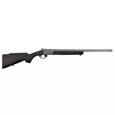 Traditions CR451130T Outfitter G3 Full Size 450 Bushmaster 1rd 22" Stainless Cerakote Fluted Threaded Barrel, Drilled & Tapped Steel Receiver, Fixed Black Synthetic Stock, Right Hand