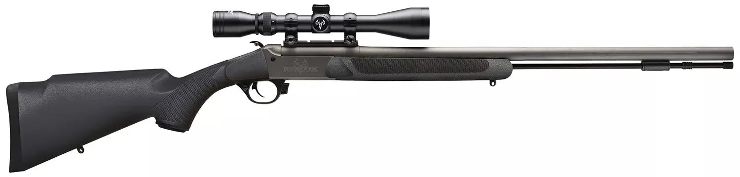 Traditions NitroFire w/Scope 50 Cal Rifle 26″ Black/Gray Right Hand CR584110440