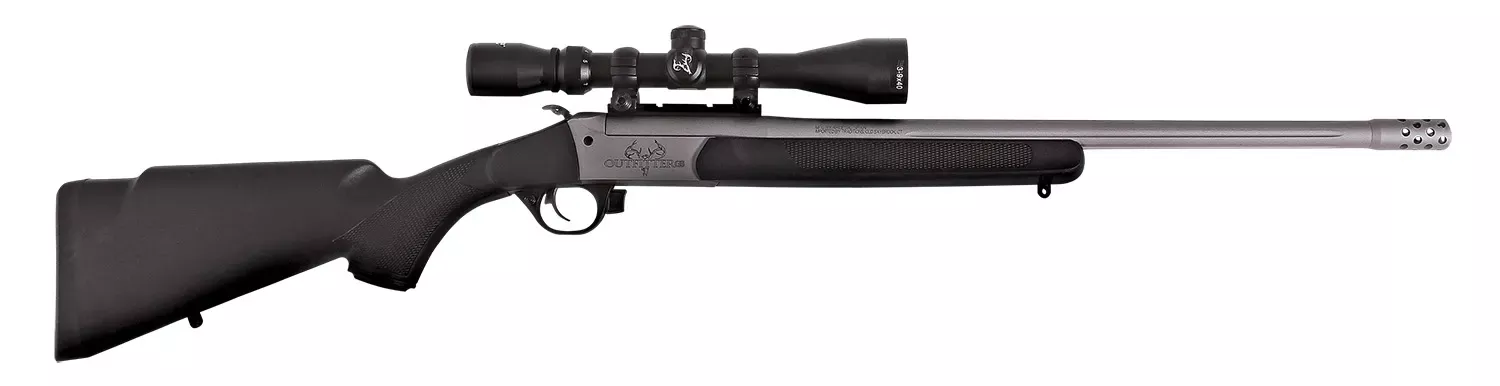 Traditions Outfitter G3 Takedown 450 Bushmaster 1rd 22″, Stainless Cerakote Barrel/Rec, Black Synthetic Stock